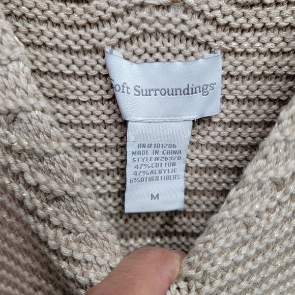 SOFT SURROUNDINGS LUCERA KNIT DRESS, SIZE M, NWT - Picture 6 of 9